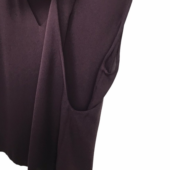 ALC Purple 100% SIlk Sleeveless Blouse - Picture 5 of 11